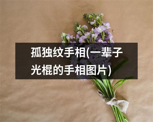 孤独纹手相(一辈子光棍的手相图片)