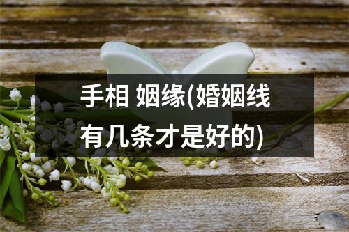 手相 姻缘(婚姻线有几条才是好的)