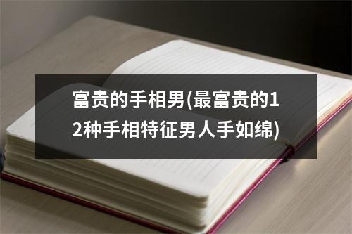 富贵的手相男(富贵的12种手相特征男人手如绵)