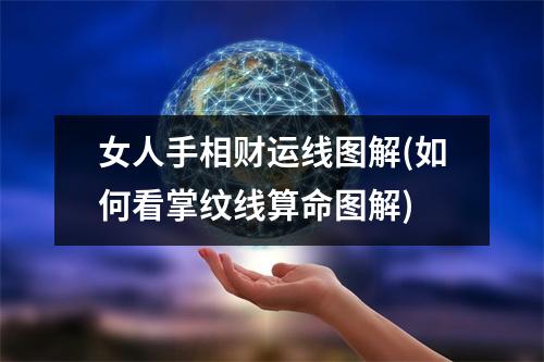 女人手相财运线图解(如何看掌纹线算命图解)