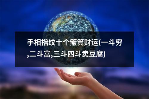 手相指纹十个簸箕财运(一斗穷,二斗富,三斗四斗卖豆腐)