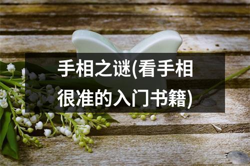 手相之谜(看手相很准的入门书籍)