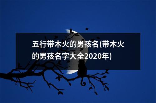 五行带木火的男孩名(带木火的男孩名字大全2020年)