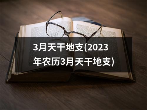 3月天干地支(2023年农历3月天干地支)