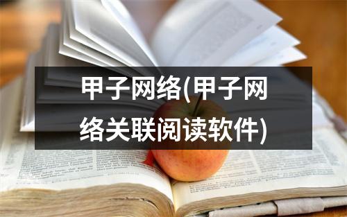 甲子网络(甲子网络关联阅读软件)