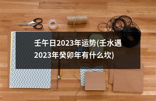 壬午日2023年运势(壬水遇2023年癸卯年有什么坎)