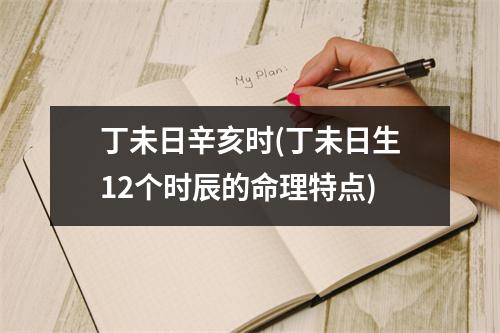 丁未日辛亥时(丁未日生12个时辰的命理特点)