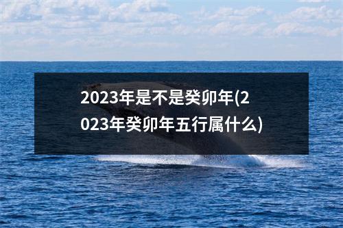 2023年是不是癸卯年(2023年癸卯年五行属什么)