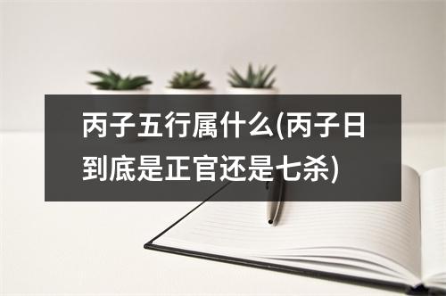 丙子五行属什么(丙子日到底是正官还是七杀)