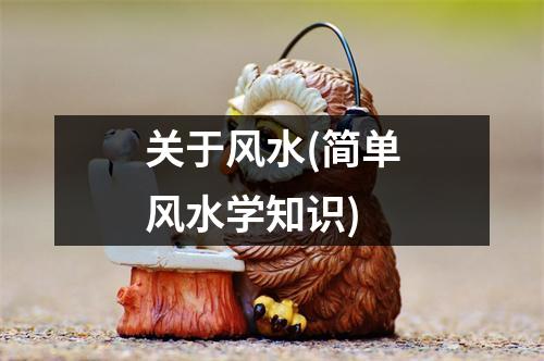 关于风水(简单风水学知识)