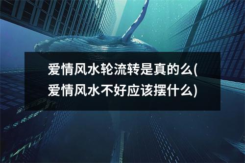 爱情风水轮流转是真的么(爱情风水不好应该摆什么)