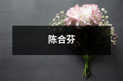 陈合芬