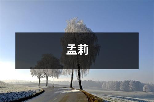 孟莉