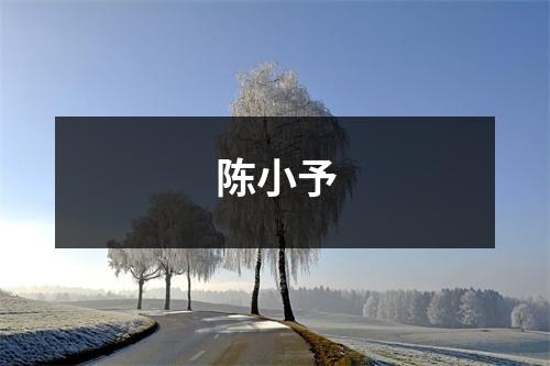 陈小予