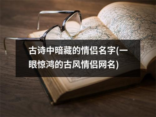 古诗中暗藏的情侣名字(一眼惊鸿的古风情侣网名)