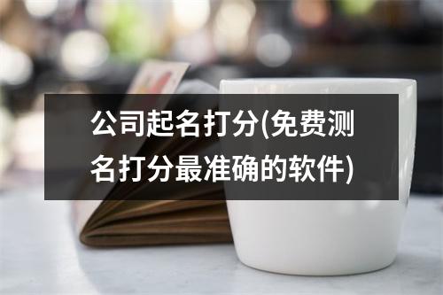 公司起名打分(免费测名打分准确的软件)