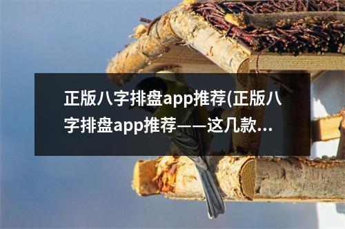 正版八字排盘推荐(正版八字排盘推荐——这几款绝对是你不可错过的！)