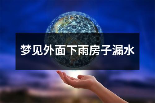 梦见外面下雨房子漏水