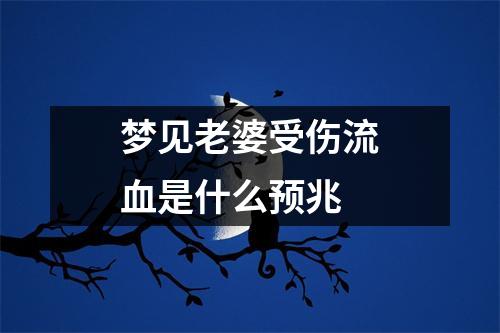 梦见老婆受伤流血是什么预兆