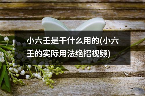 小六壬是干什么用的(小六壬的实际用法绝招)