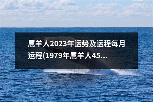 属羊人2023年运势及运程