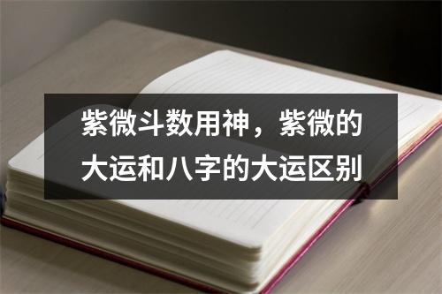 紫微斗数用神，紫微的大运和八字的大运区别