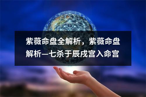 紫薇命盘全解析，紫薇命盘解析—七杀于辰戌宫入命宫