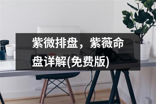 紫微排盘，紫薇命盘详解(免费版)