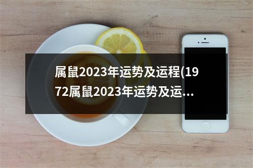 属鼠2023年运势及运程(1972属鼠2023年运势及运程)