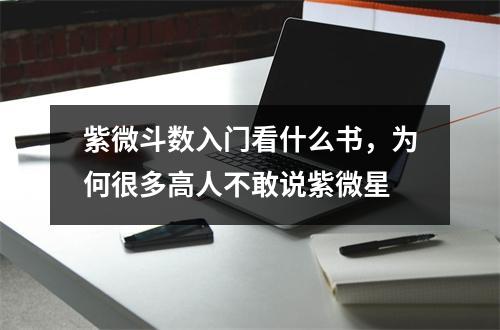 紫微斗数入门看什么书，为何很多高人不敢说紫微星