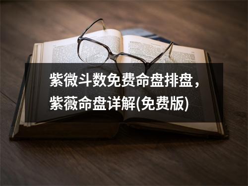 紫微斗数免费命盘排盘，紫薇命盘详解(免费版)