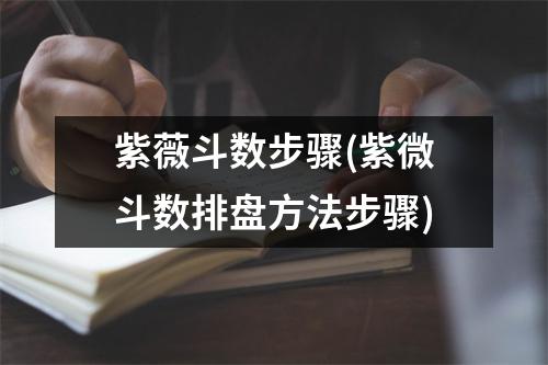 紫薇斗数步骤(紫微斗数排盘方法步骤)