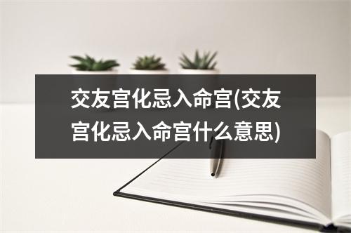 交友宫化忌入命宫(交友宫化忌入命宫什么意思)