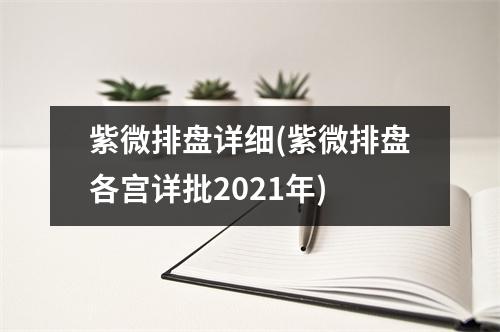 紫微排盘详细(紫微排盘各宫详批2021年)