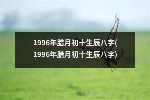 1996年腊月初十生辰八字(1996年腊月初十生辰八字)