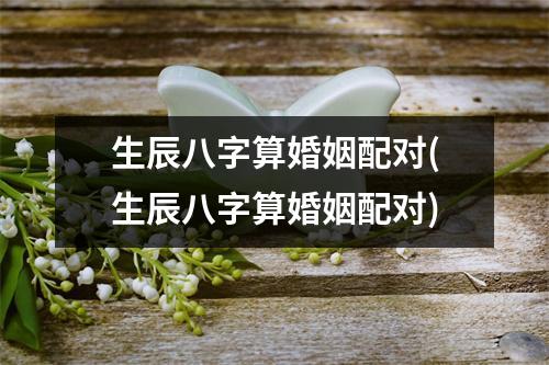 生辰八字算婚姻配对(生辰八字算婚姻配对)