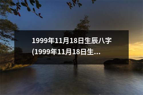 1999年11月18日生辰八字(1999年11月18日生辰八字)