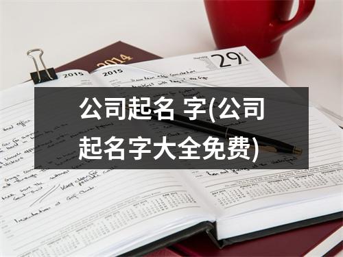 公司起名 字(公司起名字大全免费)