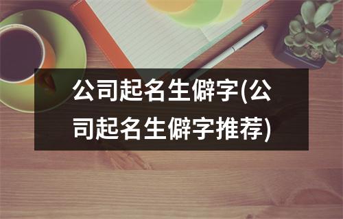 公司起名生僻字(公司起名生僻字推荐)