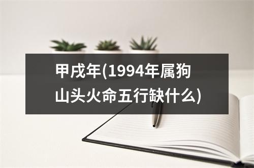 甲戌年(1994年属狗山头火命五行缺什么)