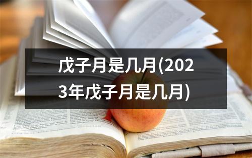 戊子月是几月(2023年戊子月是几月)