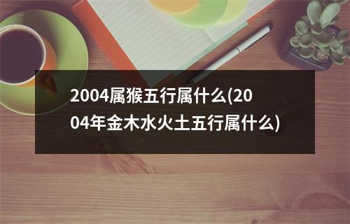 2004属猴五行属什么(2004年金木水火土五行属什么)