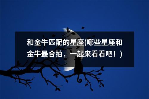 和金牛匹配的星座(哪些星座和金牛合拍，一起来看看吧！)