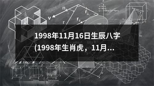 1998年11月16日生辰八字(1998年生肖虎，11月16日出生)