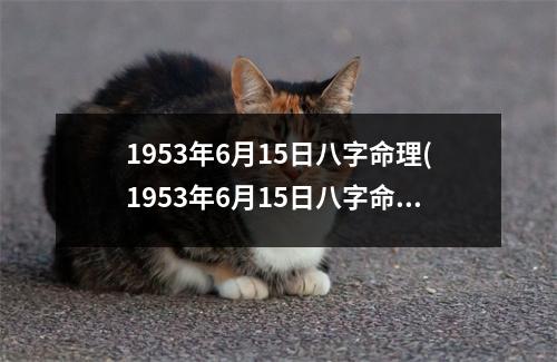 1953年6月15日八字命理(1953年6月15日八字命理分析)