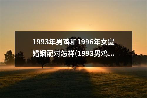 1993年男鸡和1996年女鼠婚姻配对怎样(1993男鸡+1996女鼠，一对如何相配？)