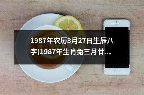 1987年农历3月27日生辰八字(1987年生肖兔三月廿七日八字命盘)