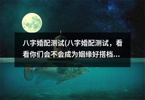 八字婚配测试(八字婚配测试，看看你们会不会成为姻缘好搭档！)