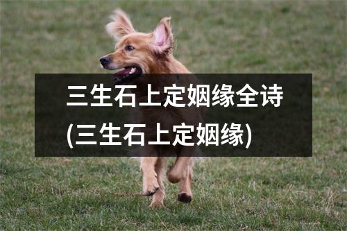 三生石上定姻缘全诗(三生石上定姻缘)