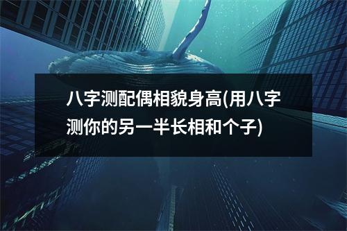 八字测配偶相貌身高(用八字测你的另一半长相和个子)